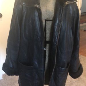 Women’s leather coat